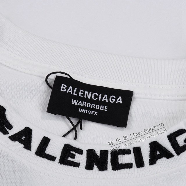 Balenciaga專櫃巴黎世家2023SS新款刺繡T恤 男女同款 tzy2739